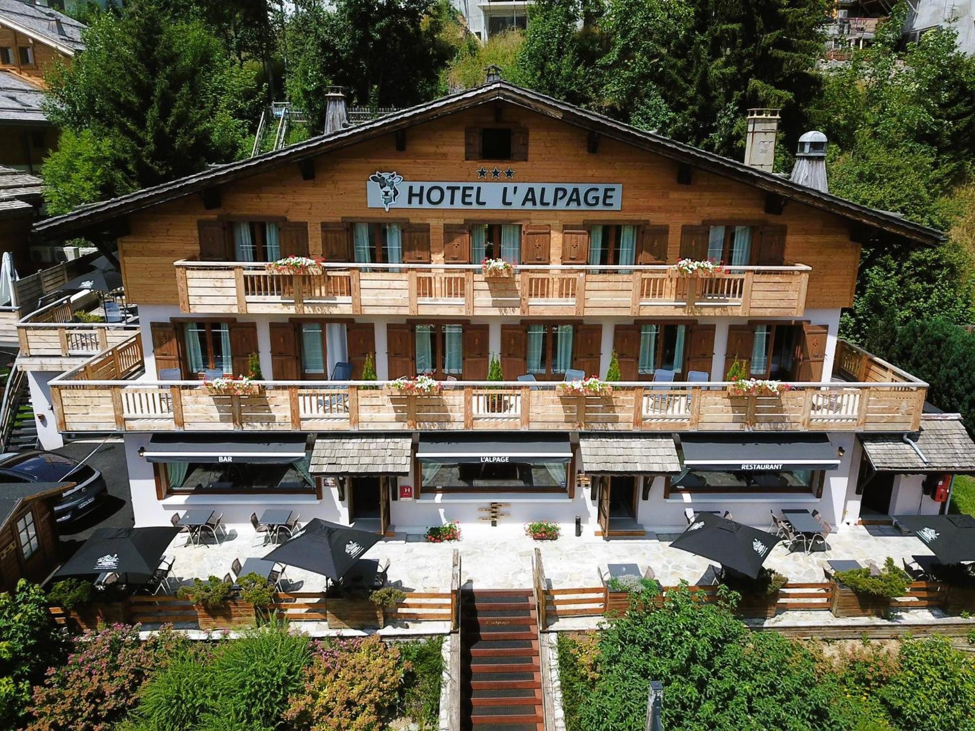 L'Alpage Hotel เลอกรองด์บอร์นอง ภายนอก รูปภาพ